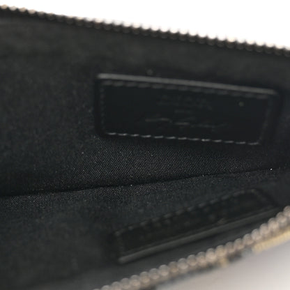 Christian Dior X KENNY SCHARF Oblique Canvas Embroidered Zip Card Holder Charcoal 5 of 7