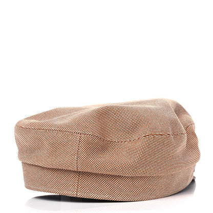 Hermes Cotton Silk Swift Clou de Selle Vauban Cap 58 Marron Alezan Gold 3 of 5