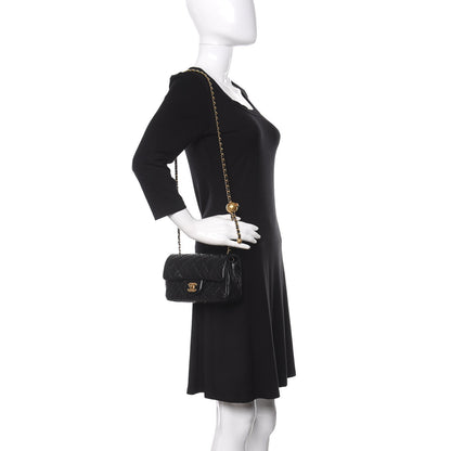 Chanel Lambskin Quilted Mini Rectangular Pearl Crush Flap Black 2 of 11