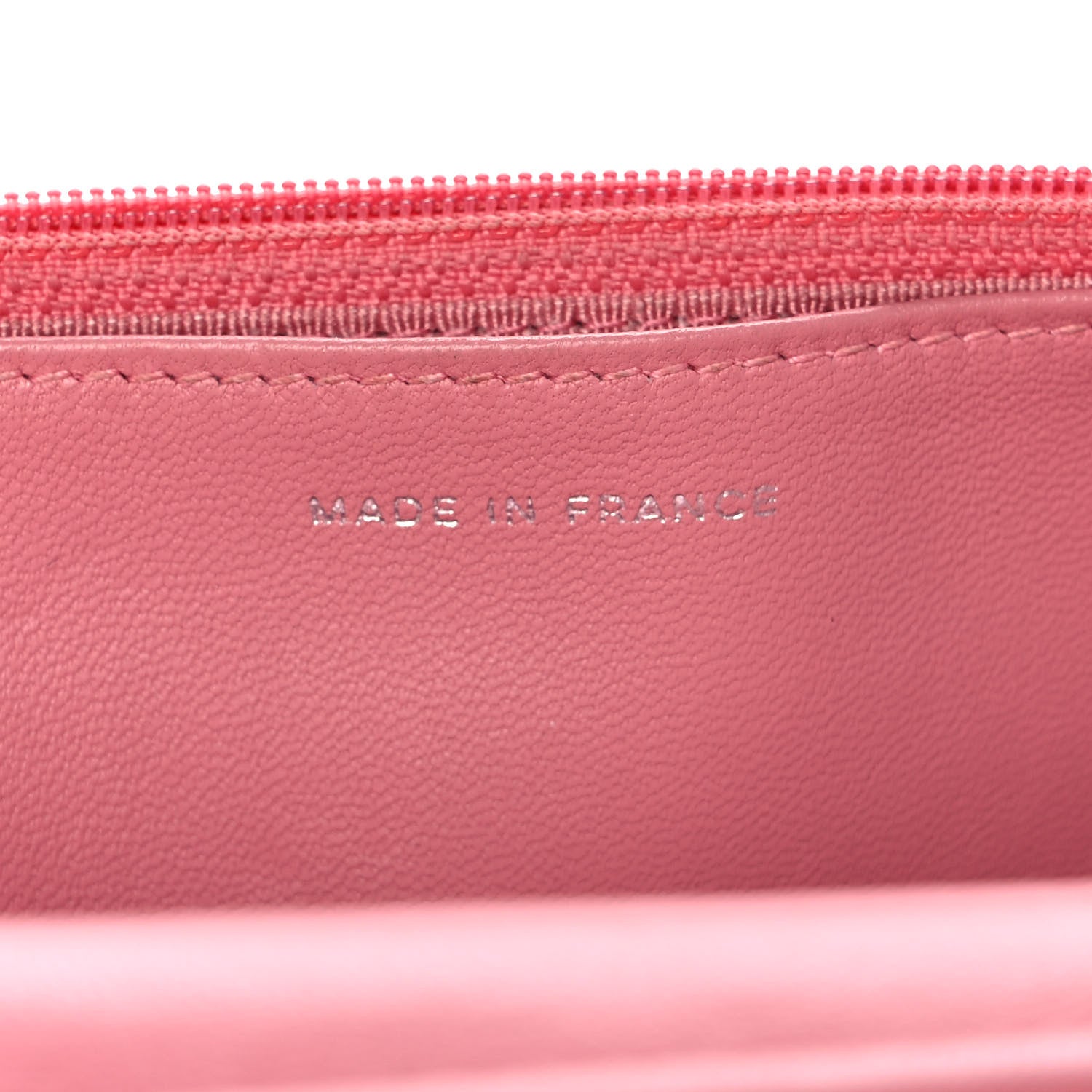 Chanel Lambskin Quilted Wallet on Chain WOC Pink 7 of 14