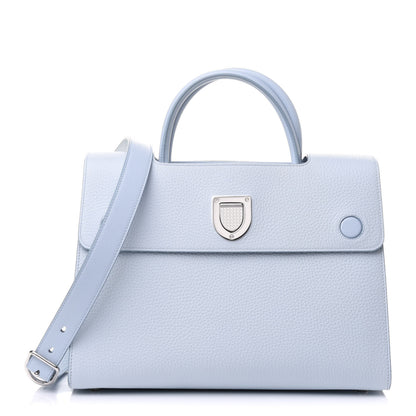 Christian Dior Grained Calfskin Medium Diorever Flap Light Blue 1 of 12