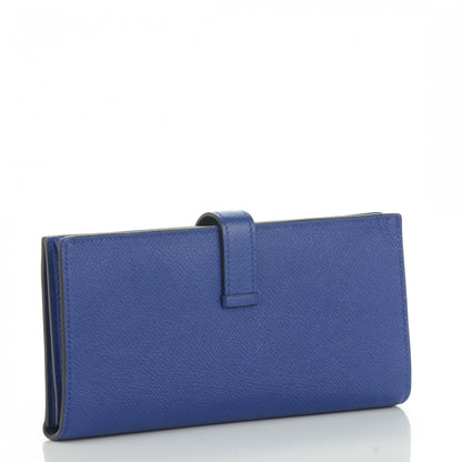 Hermes Epsom Bearn Gusset Wallet Bleu Saphir 3 of 6