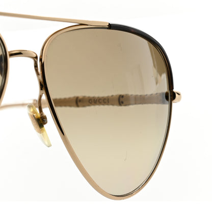 Gucci Crystal Bamboo Aviator Sunglasses GG4276/N/S Gold 9 of 10
