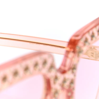 Gucci Crystal Square Frame Sunglasses GG0148S Pink 6 of 7
