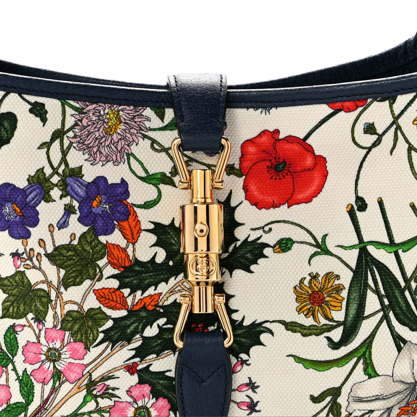 Canvas Flora Medium Jackie Hobo Blue Agata