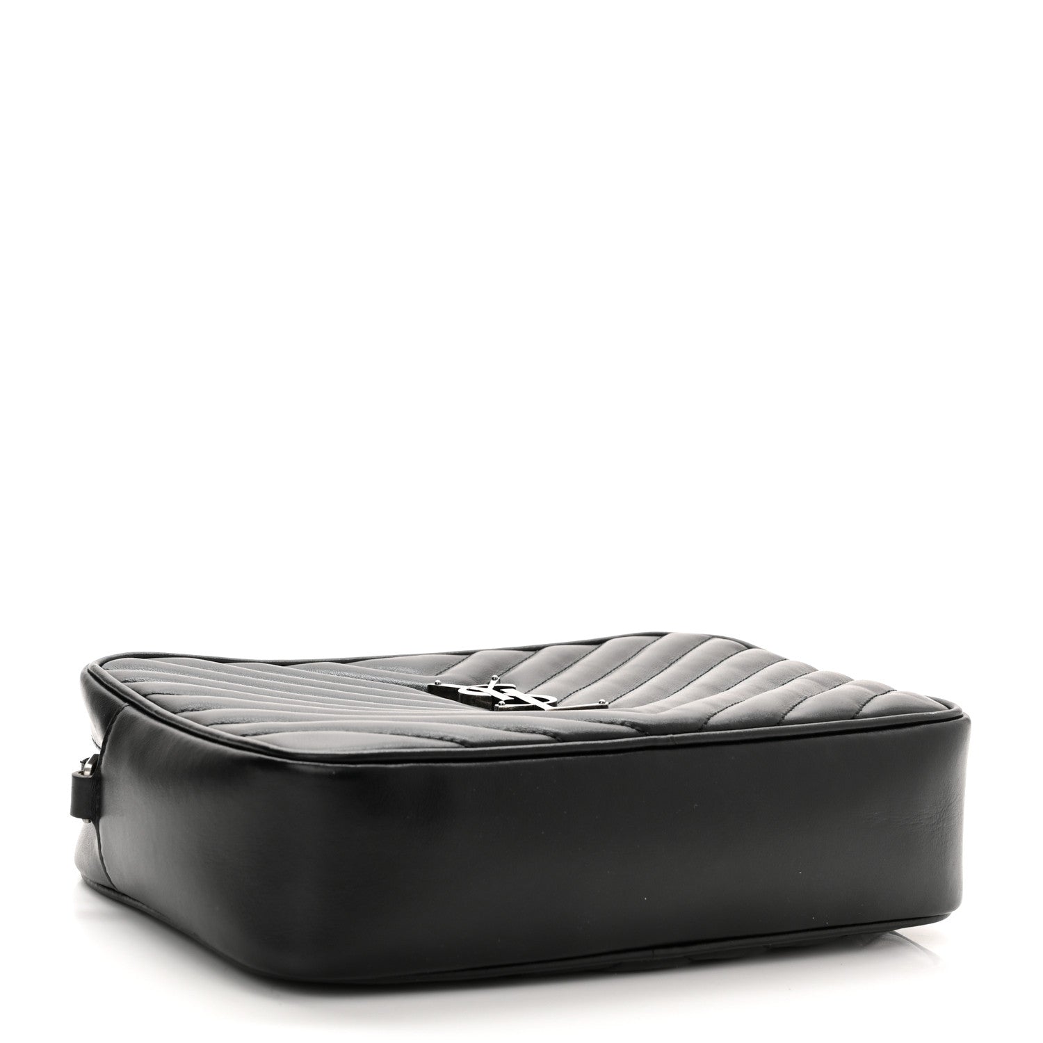 Saint Laurent Calfskin Matelasse Monogram Lou Camera Bag Black 5 of 12