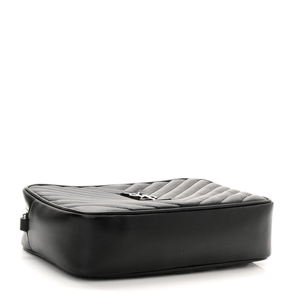 Saint Laurent Calfskin Matelasse Monogram Lou Camera Bag Black 5 of 12