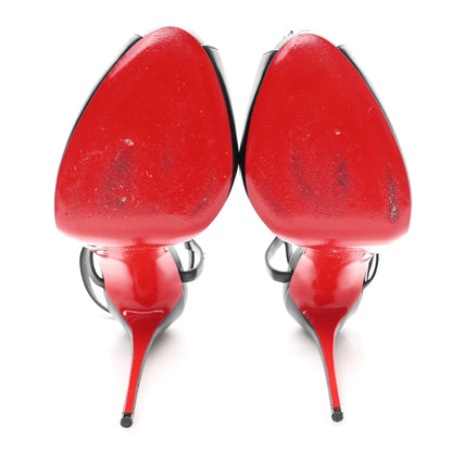 Christian Louboutin Kid Jenlove Alta 120 Pumps 41 Black 6 of 9