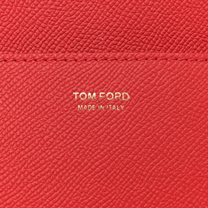 Tom Ford Grained Calfskin Medium Double Strap Jennifer Crossbody Red 7 of 12
