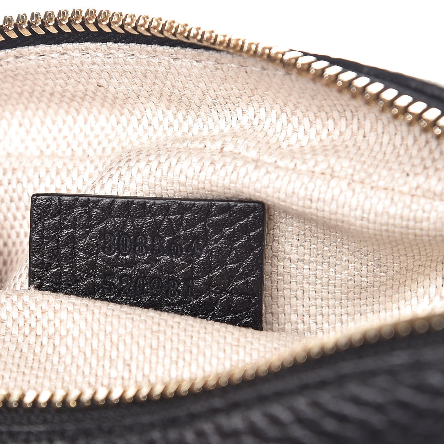 Pebbled Calfskin Small Soho Disco Bag Black