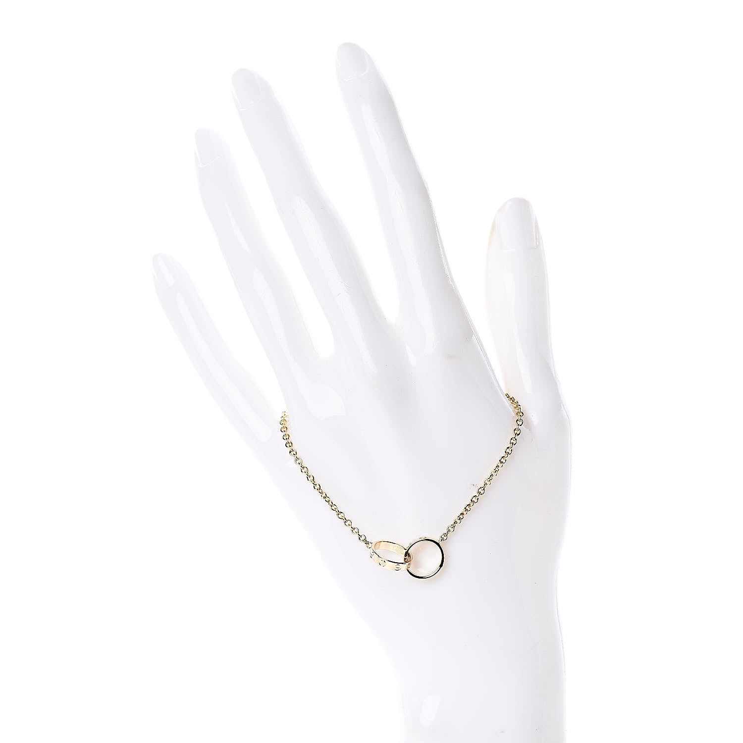 Cartier 18K Yellow Gold Interlocking LOVE Bracelet 2 of 4