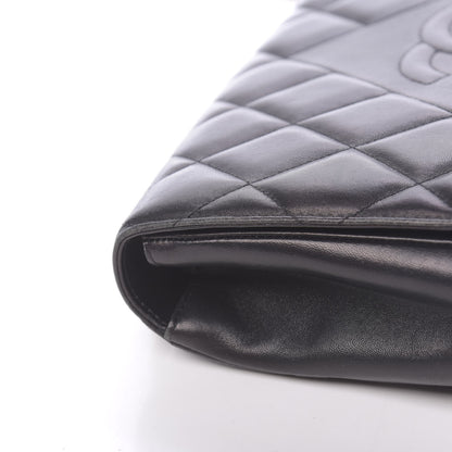 Chanel Lambskin Quilted Medium Diamond CC Flap Black 14 of 18