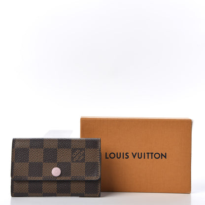 Louis Vuitton Damier Ebene Multicles 6 Key Holder Rose Ballerine 9 of 9