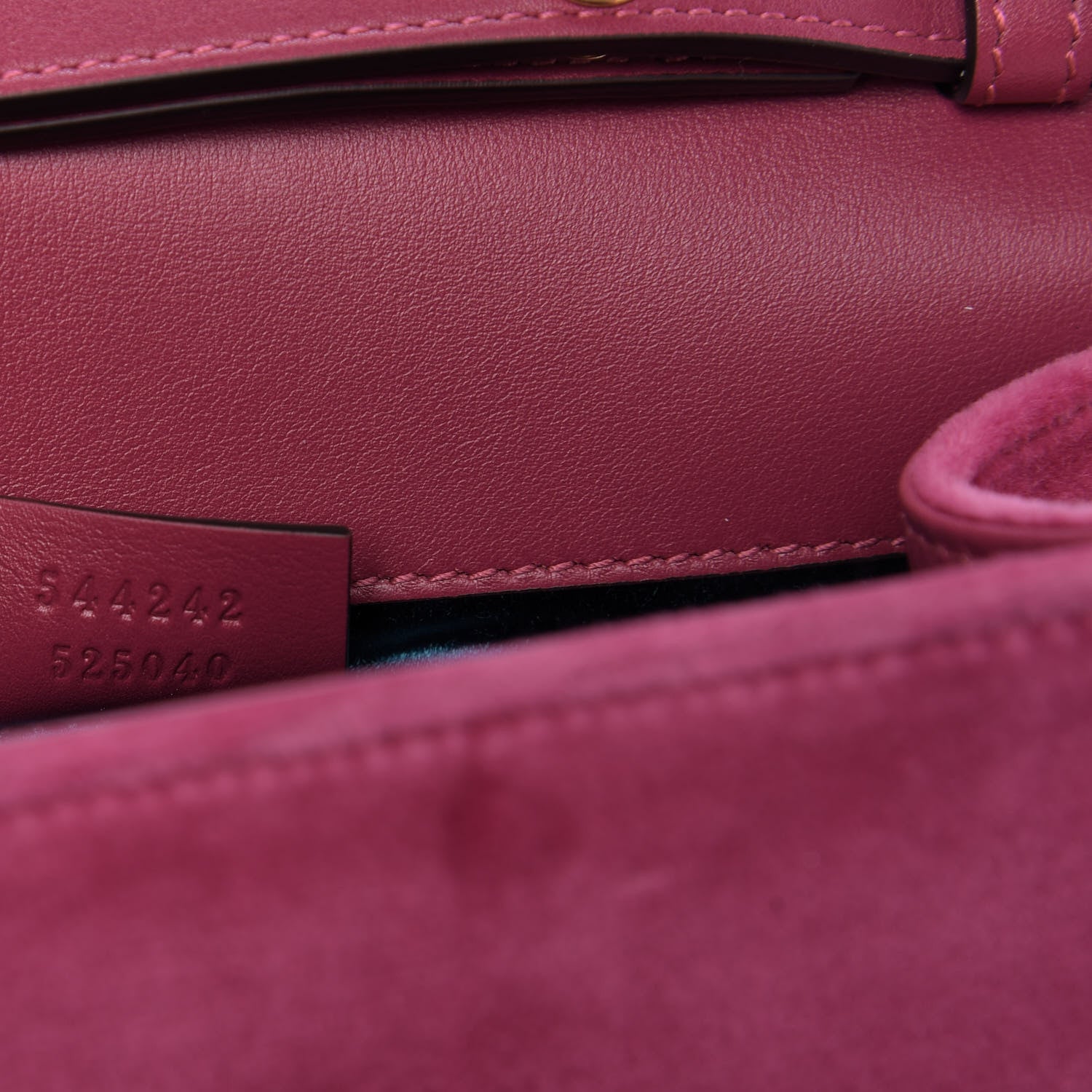 Gucci Velvet Crystal Square G Shoulder Bag Light Raspberry Rose 9 of 13