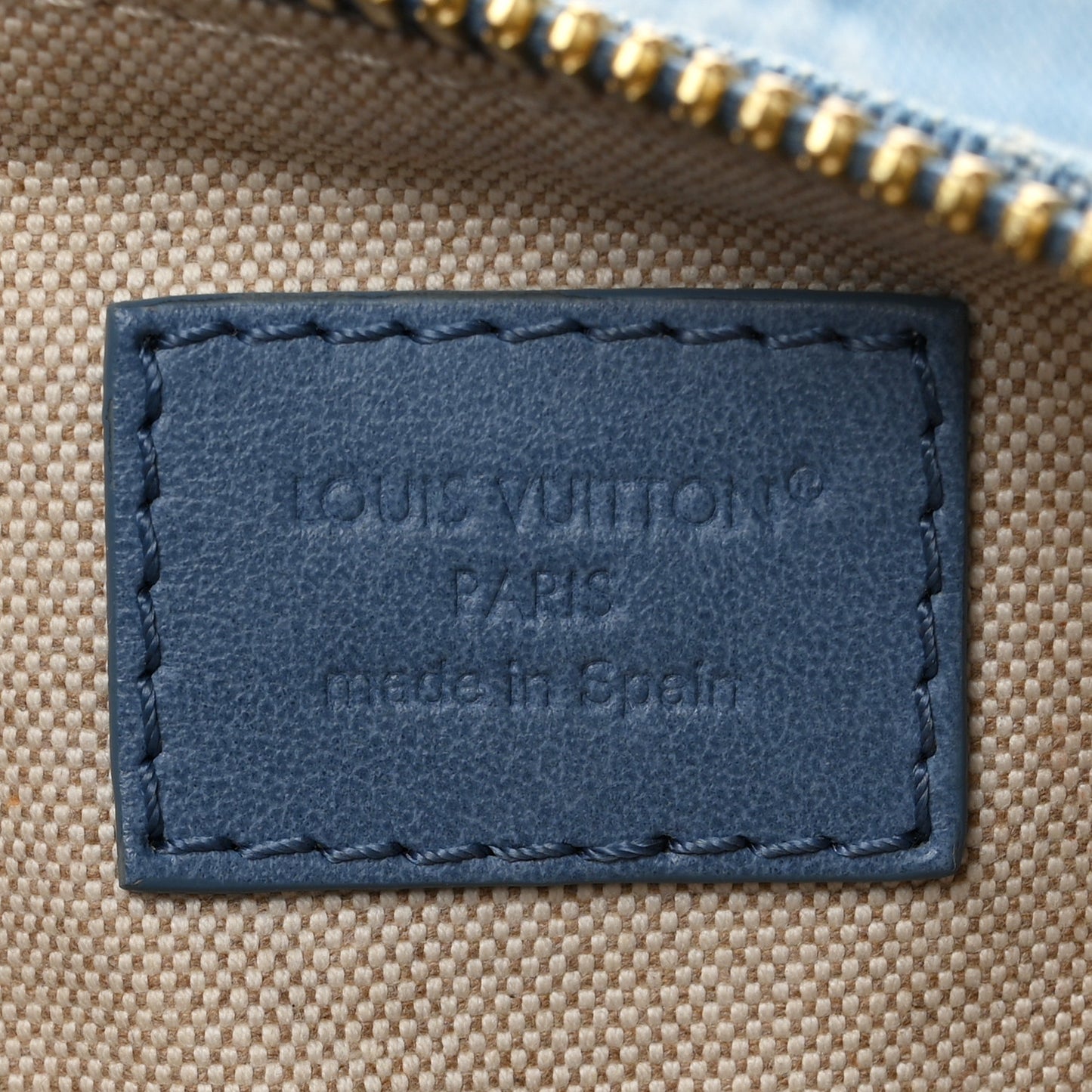 Damier Denim 3D Speedy Bandouliere 30 Denim Blue