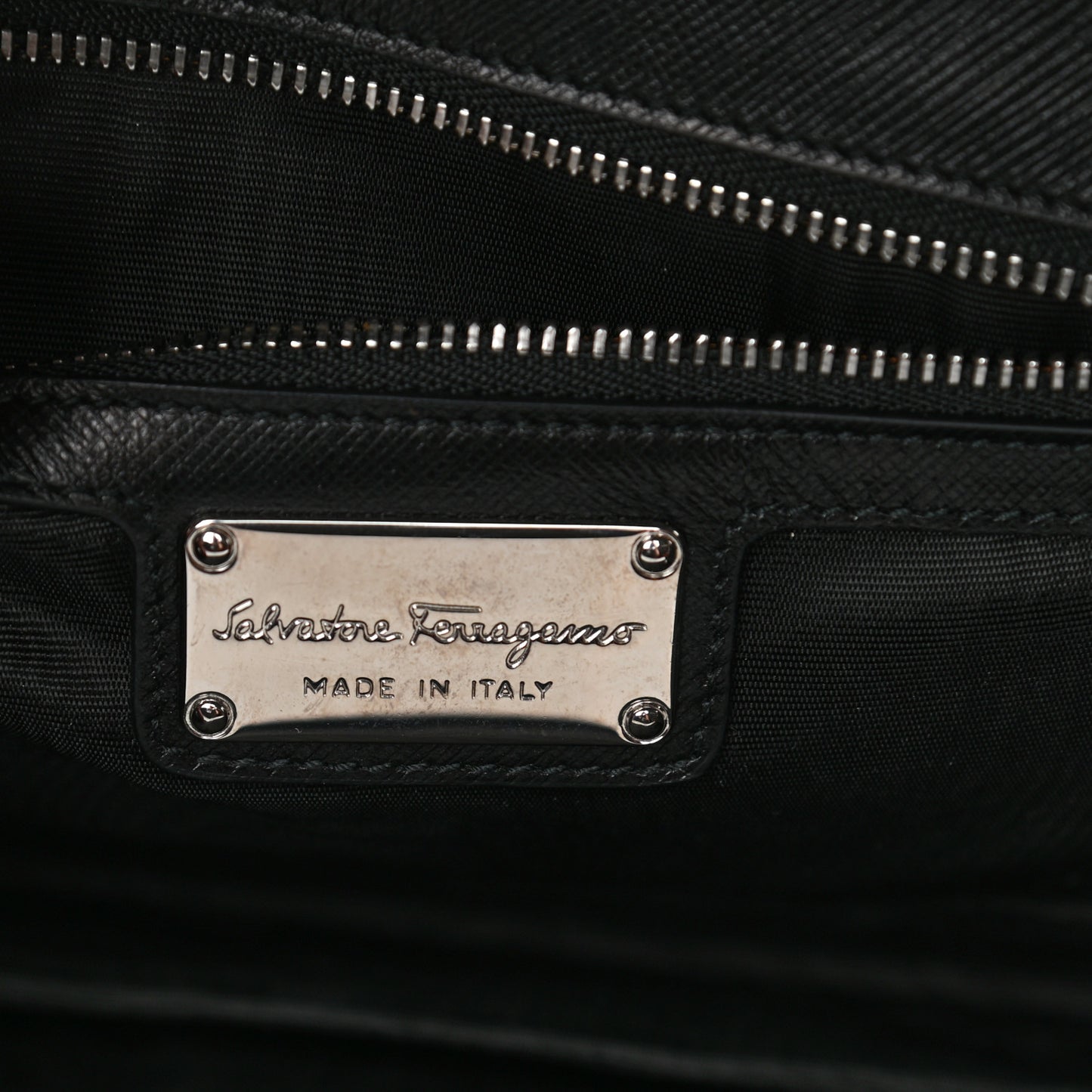 Printed Calfskin Vara Bow Chain Flap Crossbody Black