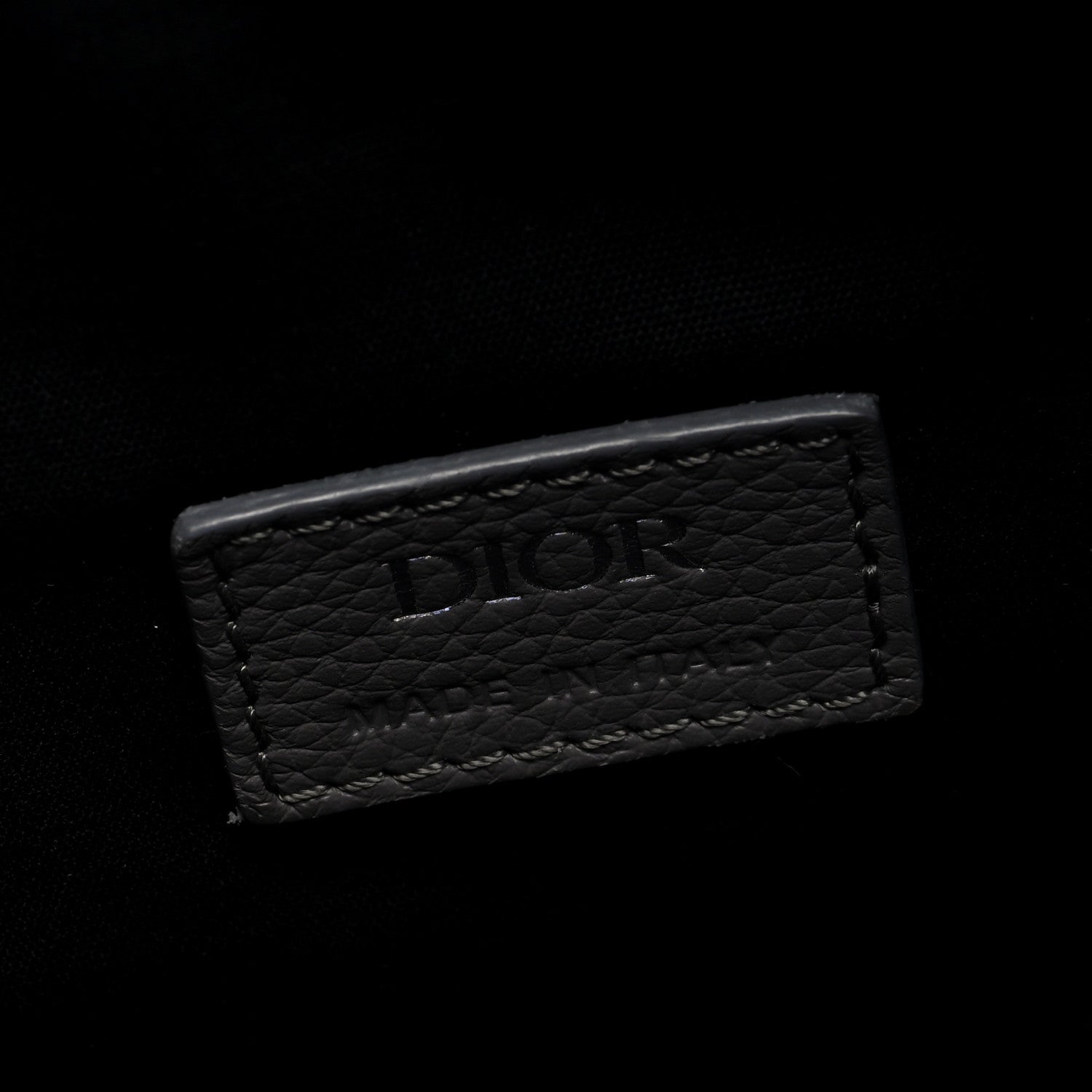 Christian Dior Grained Calfskin Mens Saddle Bag Grey 6 of 9