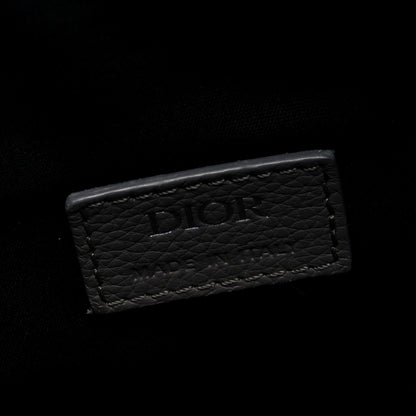 Christian Dior Grained Calfskin Mens Saddle Bag Grey 6 of 9