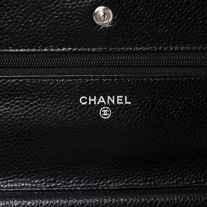 Chanel Caviar Quilted Wallet On Chain WOC Black 6 of 13