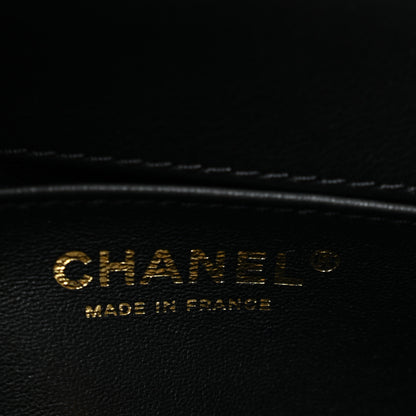 Chanel Lambskin Quilted Medium Top Handle Boy Flap Black 6 of 13