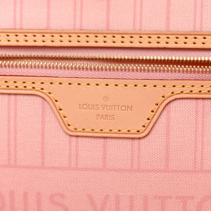 Louis Vuitton Damier Azur Neo Neverfull MM Rose Ballerine 6 of 11