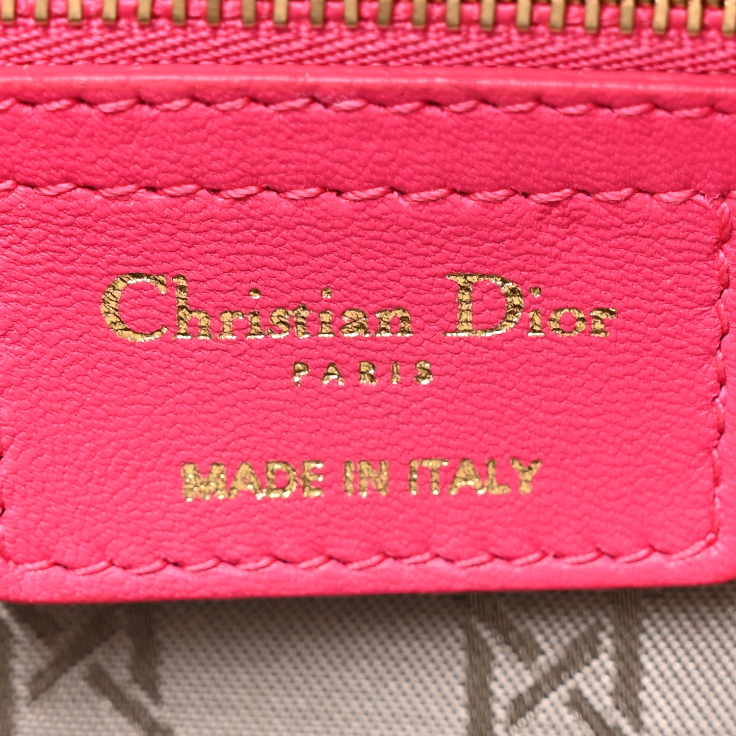 Christian Dior Lambskin Cannage Medium Lady Dior Fuchsia 6 of 16