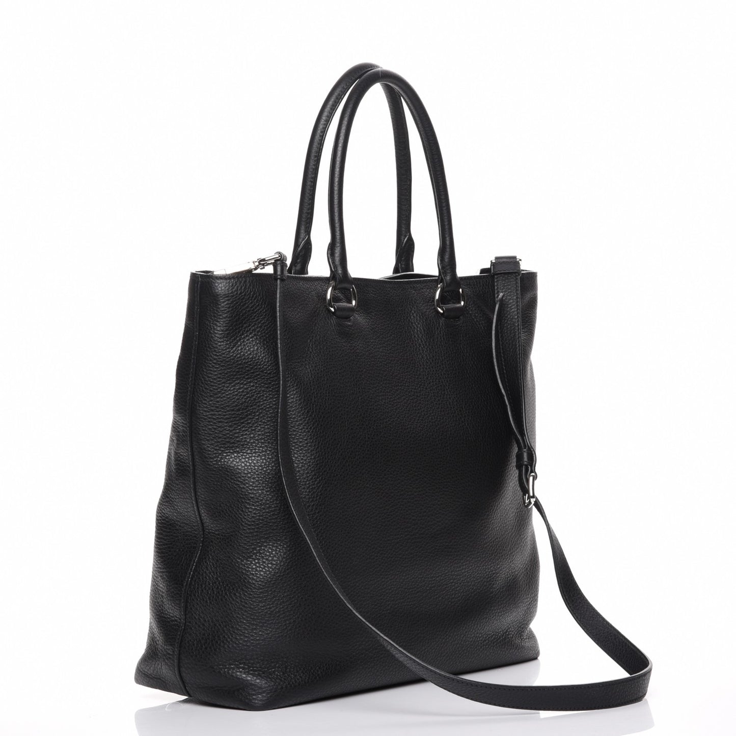 Vitello Daino Tote Nero Black