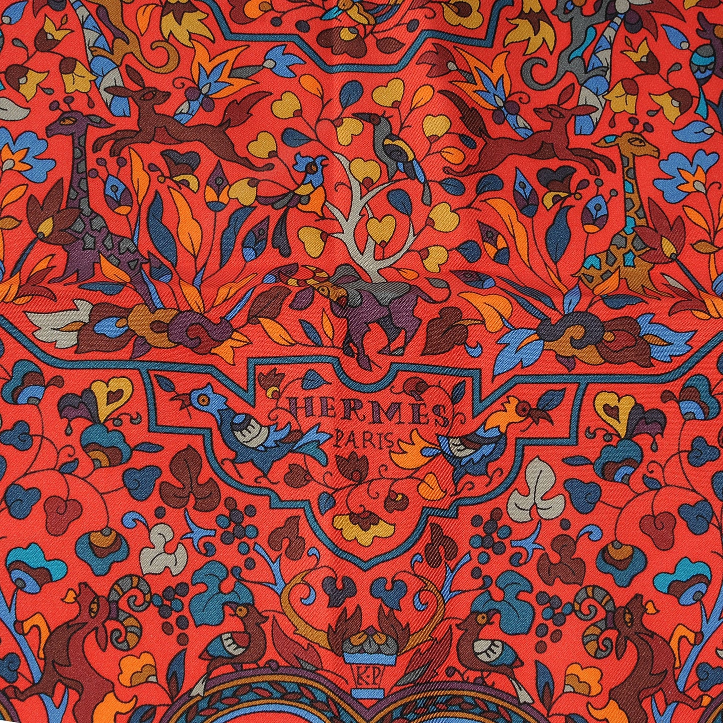 Silk Les Jardins D Armenie Scarf 90