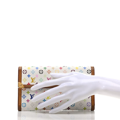 Louis Vuitton Monogram Multicolor Porte Tresor International Wallet White 2 of 8