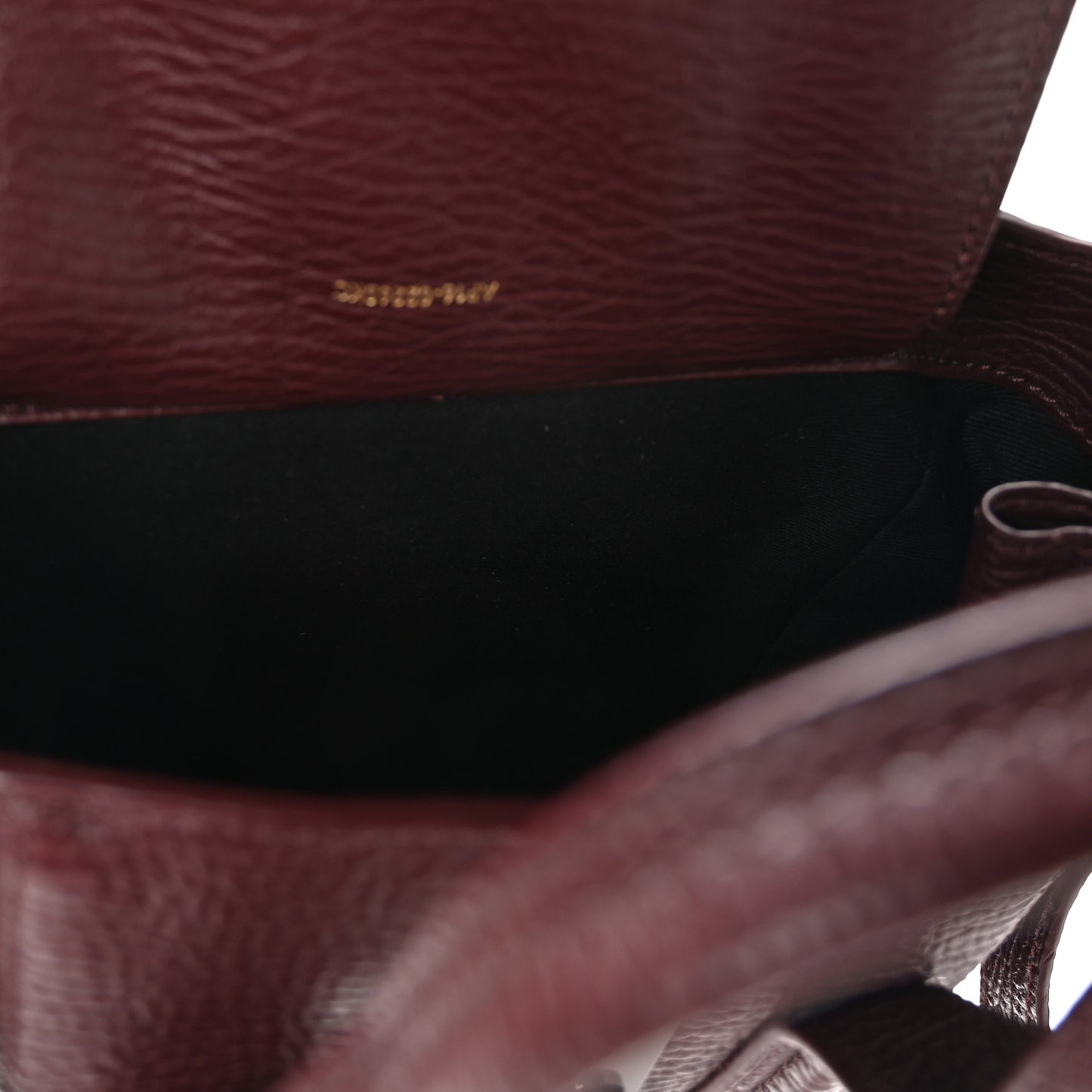 Textured Calfskin Mini Pashli Satchel Black Cherry