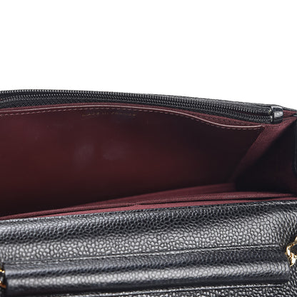 Chanel Caviar Quilted Wallet On Chain WOC Black 10 of 11