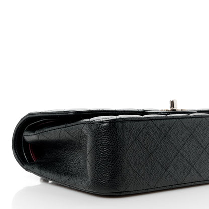 Chanel Caviar Quilted Medium Double Flap Black 10 of 12