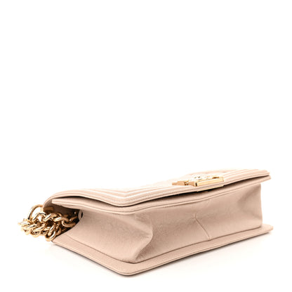 Chanel Caviar Quilted Medium Boy Flap Nude 4 of 11