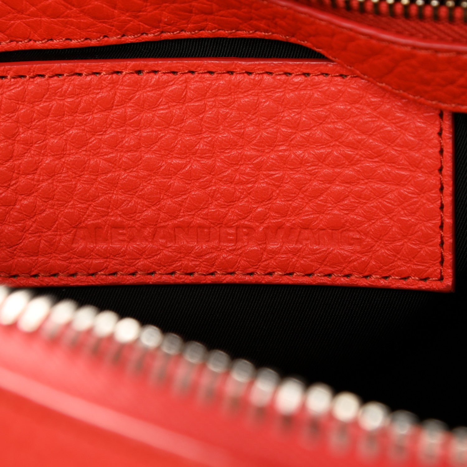 Alexander Wang Pebbled Lambskin Rocco Tangerine Pale Gold Hardware 5 of 10