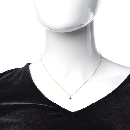 Tiffany 18K Yellow Gold 8mm Elsa Peretti Teardrop Pendant Necklace 2 of 7
