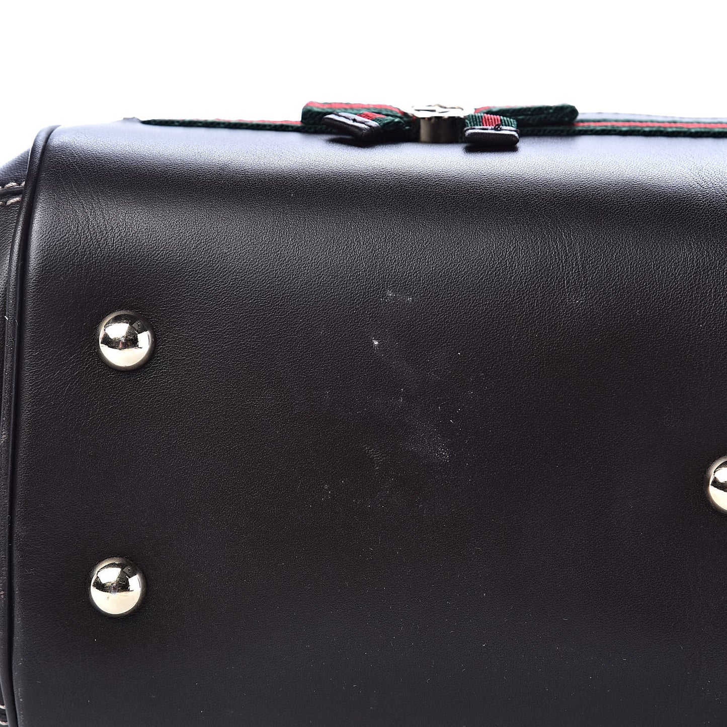 Monogram Web Mayfair Top Handle Satchel Dark Brown