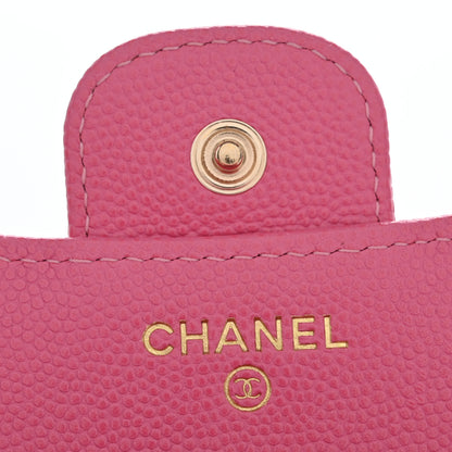 Chanel Caviar Quilted Compact Flap Wallet Pink 6 of 13
