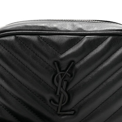 Saint Laurent Calfskin Matelasse Monogram Lou Belt Bag Black 7 of 11
