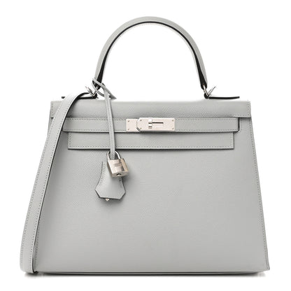 Hermes Epsom Kelly Sellier 28 Bleu Glacier 1 of 11