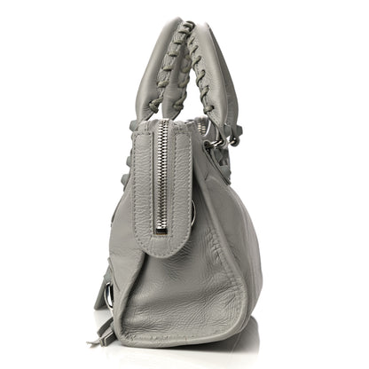 Balenciaga Matte Goatskin Rubber Covered Classic Hardware Mini City Gris Glace 10 of 12