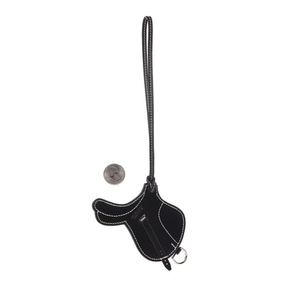 Hermes Box Paddock Selle Horse Saddle Bag Charm Black 2 of 4