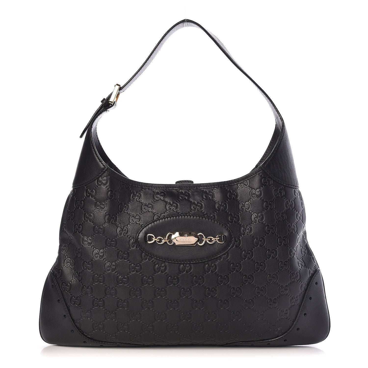 Gucci Guccissima Punch Hobo Black 1 of 10