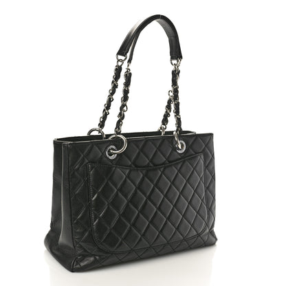 Chanel Caviar Quilted Grand Shopping Tote GST Black 2 of 12
