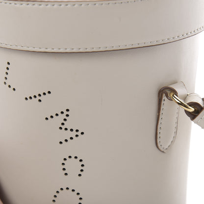 Stella McCartney Eco Soft Alter Nappa Perforated Logo Bucket Bag White 13 of 13