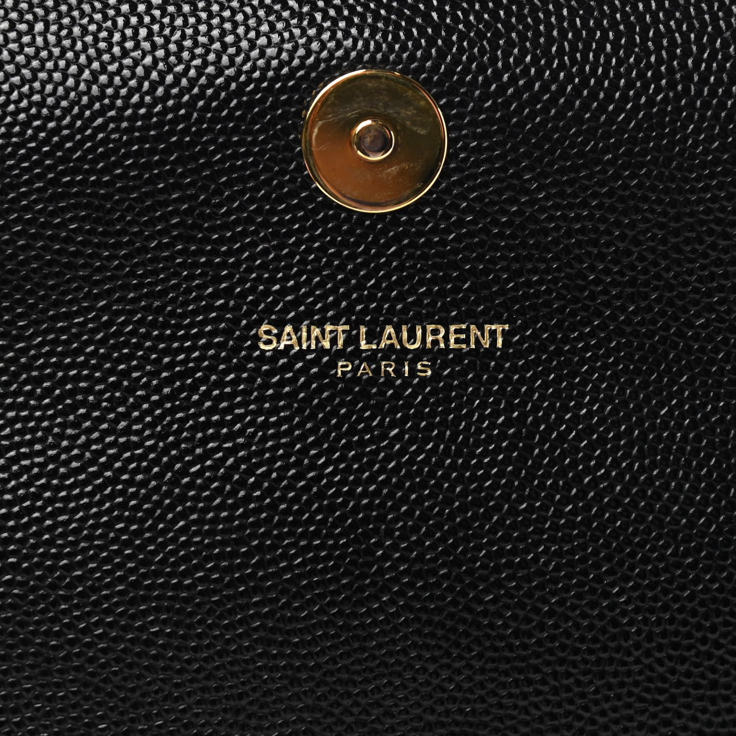 Saint Laurent Grain De Poudre Monogram Cassandre Clutch Black 5 of 8