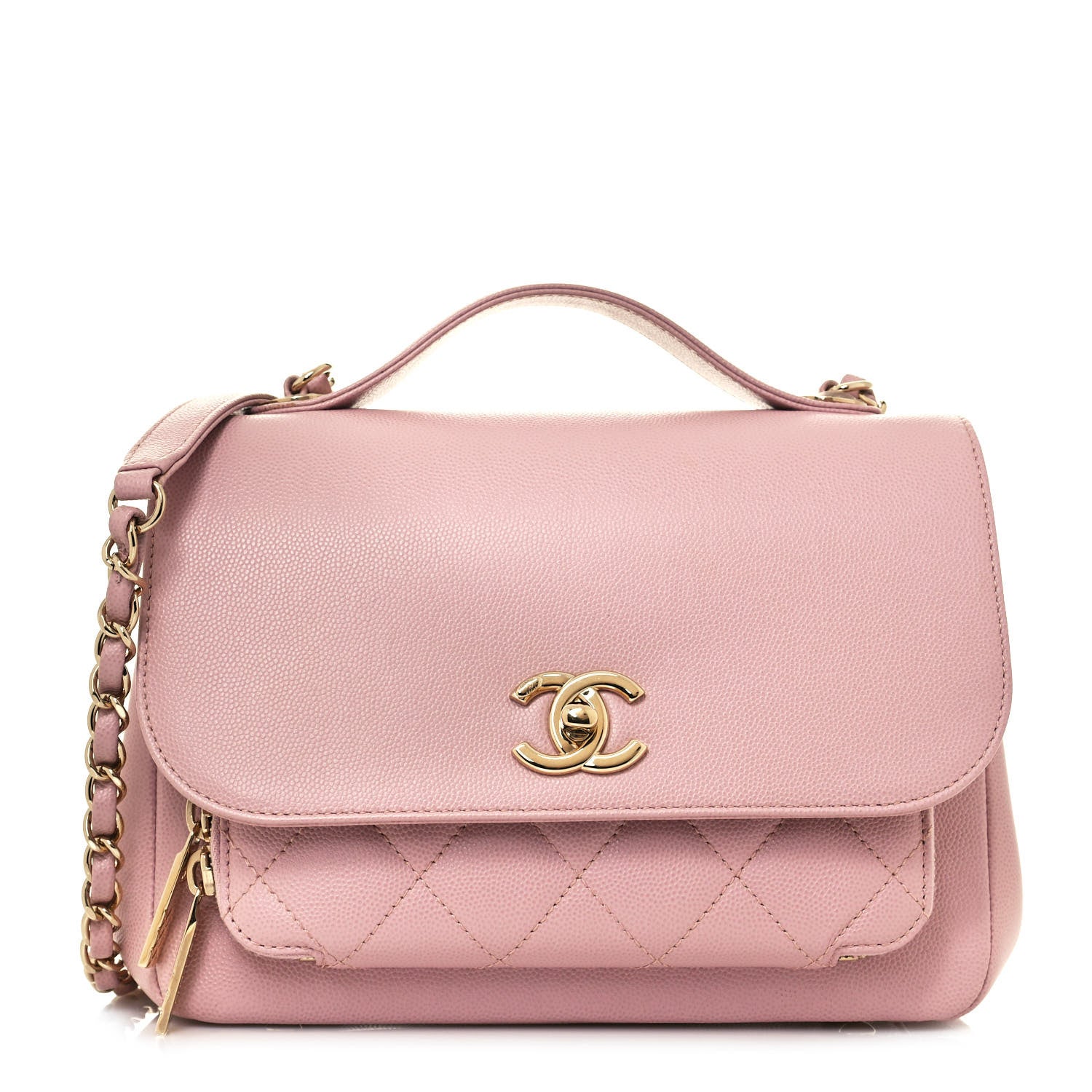 Chanel Caviar Quilted Small Business Affinity Flap Light Pink 1 of 14