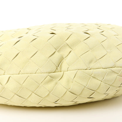 Bottega Veneta Suede Calfskin Intrecciato Teen Jodie Hobo Lemon Wash 12 of 12