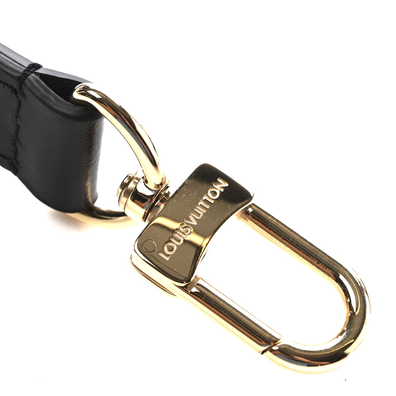 Louis Vuitton Calfskin 16mm Adjustable Shoulder Strap Black 4 of 4