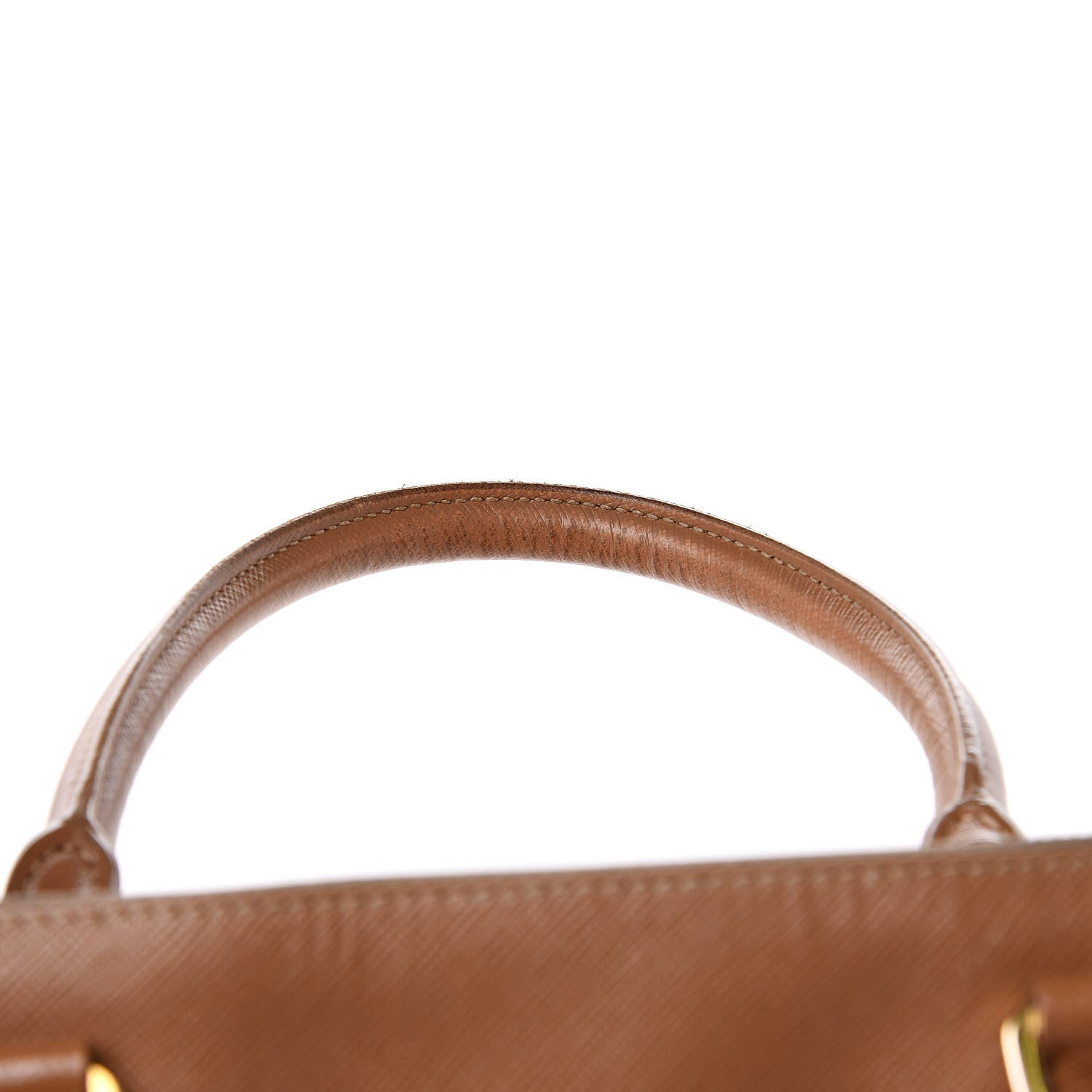 Prada Saffiano Large Galleria Double Zip Tote Caramel 17 of 22