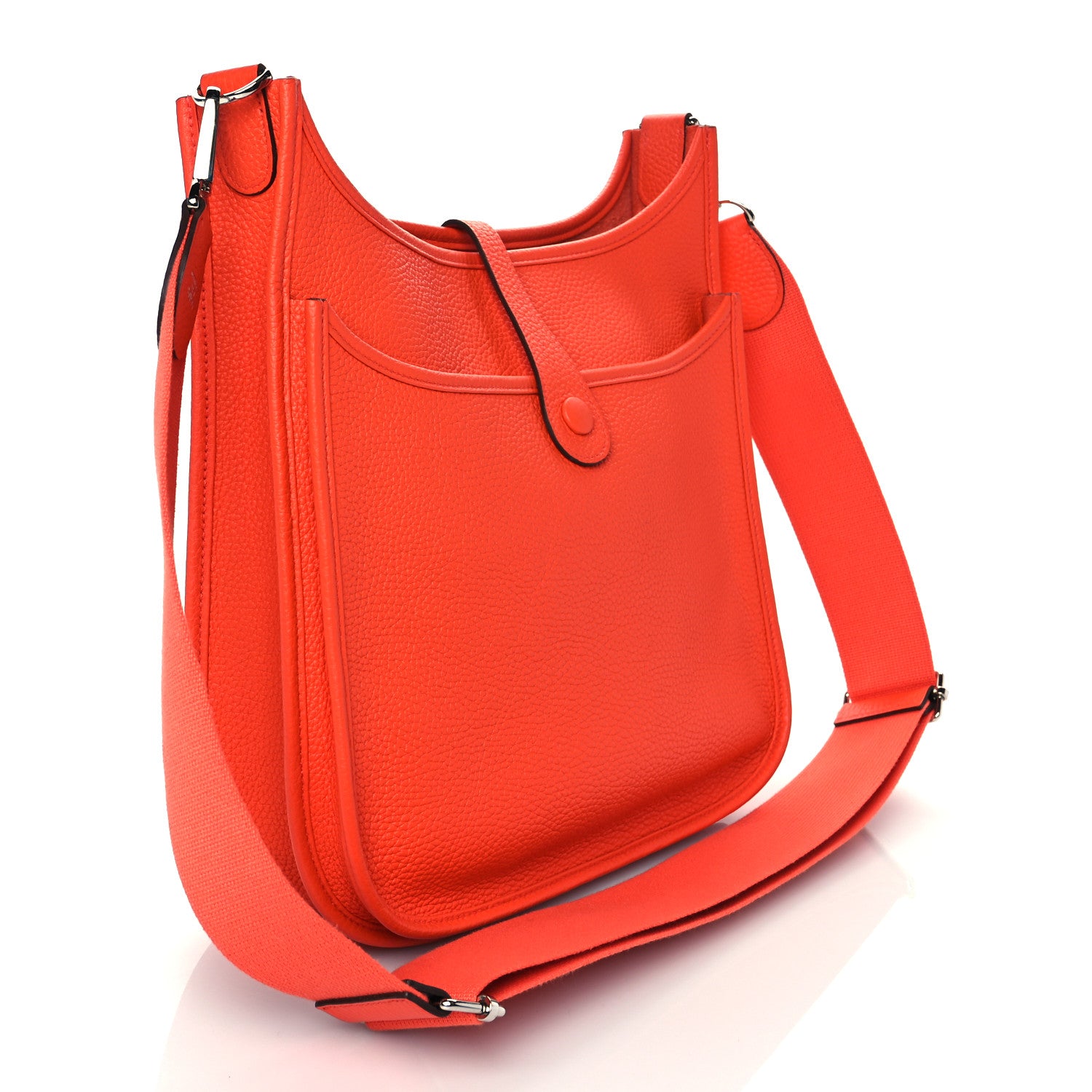 Hermes Taurillon Clemence Evelyne III PM Orange Poppy 3 of 10